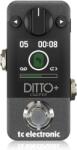 TC Electronic Ditto+ Looper intuitív looper pedál 5 perces loop idõvel, Analog-Dry-Through-val és True Bypass-szal (Ditto+ Looper)