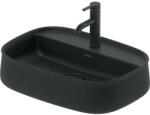 Duravit Zencha kerámia mosdótál 55x39 cm, csaplyukkal és rögzítővel, matt antracit 2374551371 (2374551371)