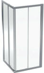 Geberit GEO szögletes zuhanykabin 90x190 cm átlátszó üveggel, Reflex bevonat, ezüst profil 560.122. 00.2 (560.122.00.2) - szaniteronline