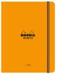  Caiet cu elastic A5+ Rhodia Unlimited, 60 file, dictando, portocaliu (CF1189788)