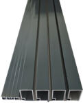Redőnydiszkont 1. Szúnyogháló ajtó LIGHT - 100 X 210 cm-es szett, Antracit (SZH-L100210-ANT)