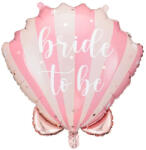 PartyDeco S. r. o Tengeri kagyló fólia lufi, Bride to be, 52 cm