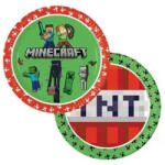 Procos Minecraft papírtányér 8 db-os 23cm (PNN95441)