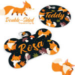 april & june - Biléta - Cute Little Fox Black (anj-dt-14)