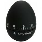 Kinghoff Кухненски таймер Kinghoff KH 1620, 60х75мм, Стомана, Гумено тяло, Черен (9999KH1620)