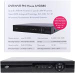 PNI DVR/NVR PNI House AHD880, 8 canale analogice 4K-N sau 8 canale IP 5MP, H265+, intrare audio, iesire audio, USB2.0, 2 x S (PNI-HOUSEA880)