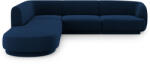 Micadoni Coltar modular Miley tapiterie din catifea si colt pe partea stanga, albastru royal (MIC_RLCO_51_F1_MILEY4-7546)