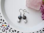 Kristály Jóga Shop Howlit-larvikit 8 mm-es ásvány fülbevaló