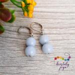 Kristály Jóga Shop Angelit 8 mm-es ásvány fülbevaló