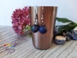 Kristály Jóga Shop Matt szodalit 10 mm-es ásvány fülbevaló