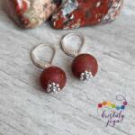 Kristály Jóga Shop Matt picasso jáspis 10 mm-es ásvány fülbevaló