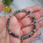 Kristály Jóga Shop Mohaachát 4 mm ásvány karkötő
