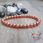Kristály Jóga Shop Rózsaarany hematit 6 mm-es ásvány karkötő