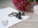 Kristály Jóga Shop Térkép jáspis 8 mm-es ásvány fülbevaló