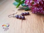 Kristály Jóga Shop Lepidolit 6 mm-es ásvány fülbevaló