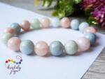 Kristály Jóga Shop Berill (akvamarin morganit) 10 mm-es ásvány karkötő