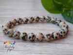 Kristály Jóga Shop Dalmata jáspis matt 8mm-es férfi ásvány karkötő