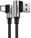 UGREEN angle cable USB cable - USB Type C Quick Charge 3.0 QC3.0 3 A 0.5 m gray (US176 20855)