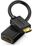 UGREEN adapter cable HDMI (female) - mini HDMI (male) 4K 60 Hz Ethernet HEC ARC audio 32 channels 22 cm black (20137)