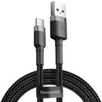 Baseus Cafule Cable Durable Nylon Braided Wire USB / USB-C QC3.0 3A 0, 5M black-grey (CATKLF-AG1)