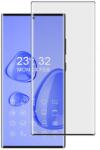  Temp-glass6312737586 Samsung Galaxy S23 Ultra teljes lefedettséget biztosító karcálló, ütésálló kijelzővédő üvegfólia fekete kerettel, tempered glass, törlőkendővel (Temp-glass6312737586)