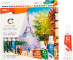 Deli Culori acrilice DELI DLEC1224, 12 ml, 24 culori (DLEC1224)