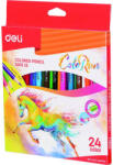 Deli Creioane colorate Deli ColoRun, 24 culori (DLEC00320)