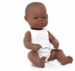 Miniland Papusa bebelus educativa 32 cm - Baiat african (ML31353) - ookee Papusa