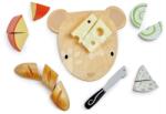 Tender Leaf Fa vágódeszka sajttal Cheese Chopping Board Tender Leaf Toys késsel a szeleteléshez 24 hó-tól (TL8293)