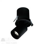 spectrumLED IN OUT - Model M - recessed fixture with adj. extension and direction, 12W, 36°, 100x110 mm, black (WLD20111_ZASILACZ_WLD)