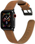 Utángyártott Apple Watch szíj 42/ 44/ 45/ 46 /49 mm bőr - barna (OS-0438)
