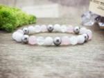 R. M. ékszer Rózsaszín vitalitás vegyes ásvány karkötő (13525-RM-15)