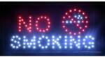 HooToo LED светеща рекламна табелa - NO SMOKING, движеща се