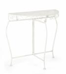 Bizzotto Consola otel alb patinat Emily 75x36x75 cm (0741465)