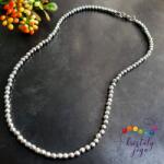 Kristály Jóga Shop Fazettált ezüst hematit 4 mm-es ásvány gyöngysor