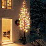 vidaXL cseresznyevirágos karácsonyfa 1200 db színes LED-del 400 cm (328670)