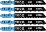 Yato Dekopírfűrészlap fémre T-befogás 12TPI 75/1, 0 mm HSS (5 db/cs) (yt-3413) - emaki
