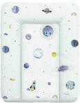 CEBA BABY - Saltea de infasat moale World Universe, Fara ftalati, 70 x 50 cm, Alb/Albastru (W-143-123-651) Saltea bebelusi