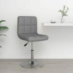 vidaXL Scaun de bar, gri, piele ecologică (334174)