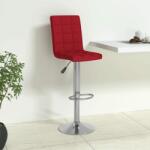 vidaXL Scaun de bar, roșu vin, material textil (335715)