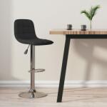 vidaXL Scaun de bar, negru, material textil (333941)