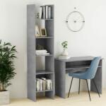 vidaXL Bibliotecă, gri beton, 40x35x180 cm, PAL (803402) Biblioteca