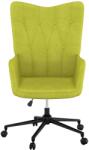 vidaXL Scaun de relaxare, verde, material textil (327649)
