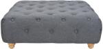 vidaXL Taburet din material textil, 80 x 80 x 30 cm, gri închis (244704) Canapea