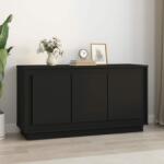 vidaXL Servantă, negru, 102x35x55 cm, lemn prelucrat (831886) Comoda