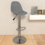 vidaXL Scaun de bar, gri deschis, material textil (333371)