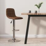 vidaXL Scaun de bar, maro, material textil (333938)