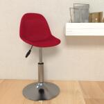 vidaXL Scaun de bar, roșu vin, material textil (333359)