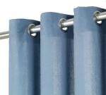 vidaXL Perdele cu inele metalice, 2 buc. , albastru, 140x175 cm, bumbac (134326)