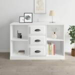 vidaXL Servantă, alb extralucios, 104, 5x35, 5x67, 5 cm, lemn prelucrat (816234) Comoda